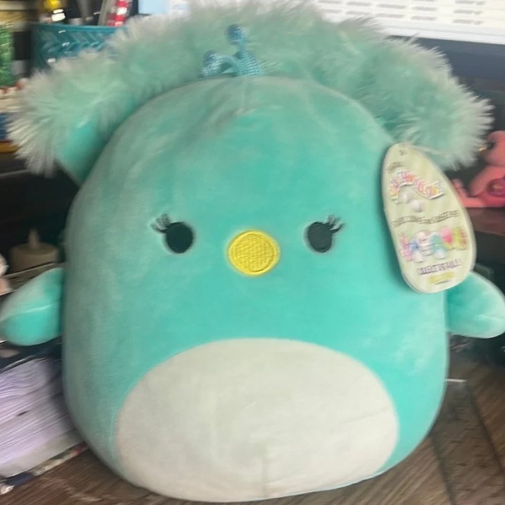 Squishmallows Tiff the Peacock 8" Stuffed Plush